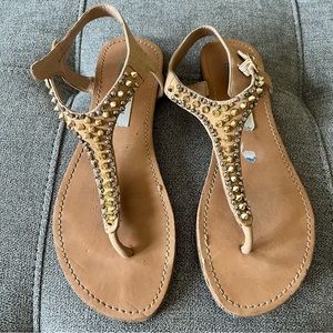 Steve Madden Studded and Jeweled Sandals